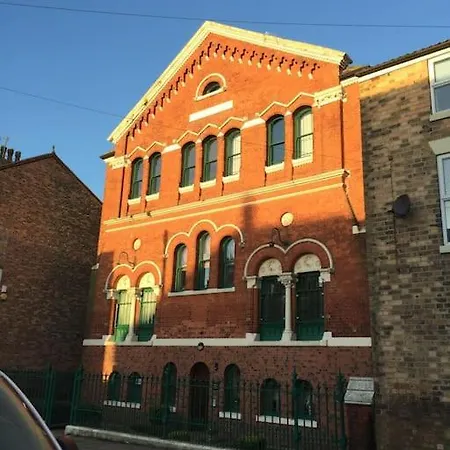 Converted Chapel Filey Floor To Ceiling Arch Window Exterior photo